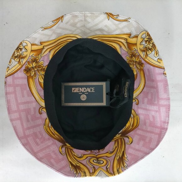 Fendi Hat Pinks Silk 388-070225 - Picture 5 of 9
